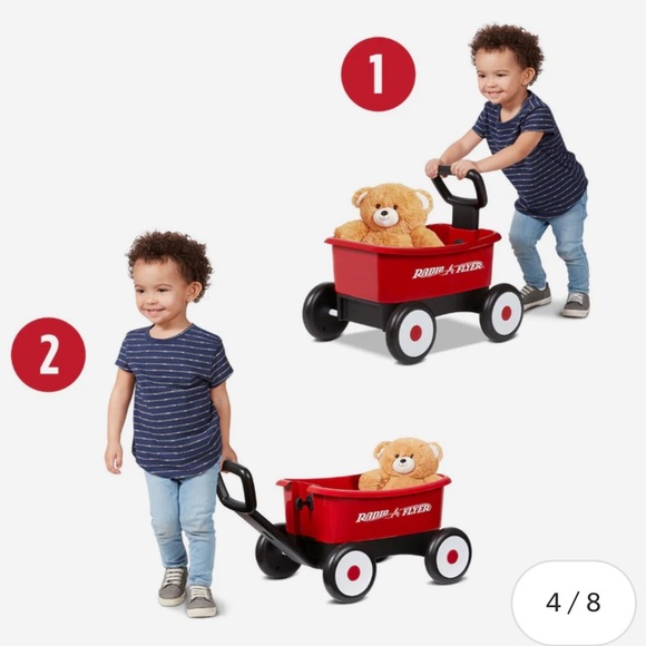 ✨NEW✨ RADIO FLYER Wagon Walker with Teddy (NIB) - Picture 2 of 8